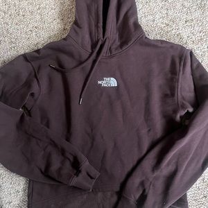 North face cropped hoodie